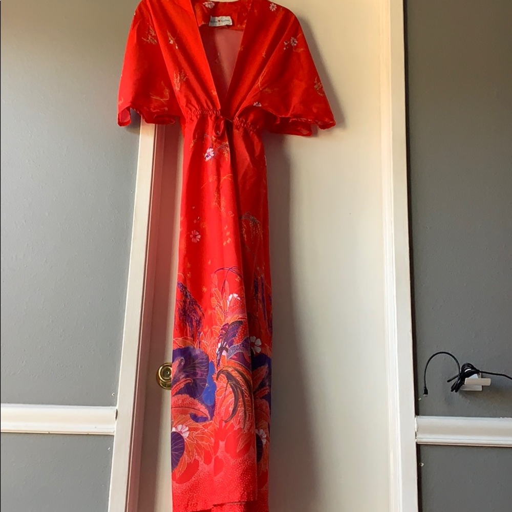 Vintage Kimono style wrap dress
